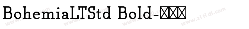 BohemiaLTStd Bold字体转换